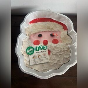 Vintage Wilton 1991 Merry Santa Cake Pan